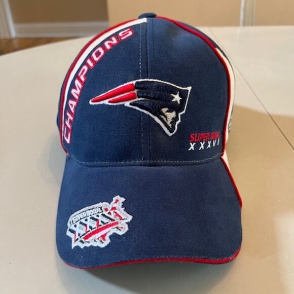 REEBOK New England Patriots Champion Superbowl XXXVI hat - NEW - Picture 1 of 7